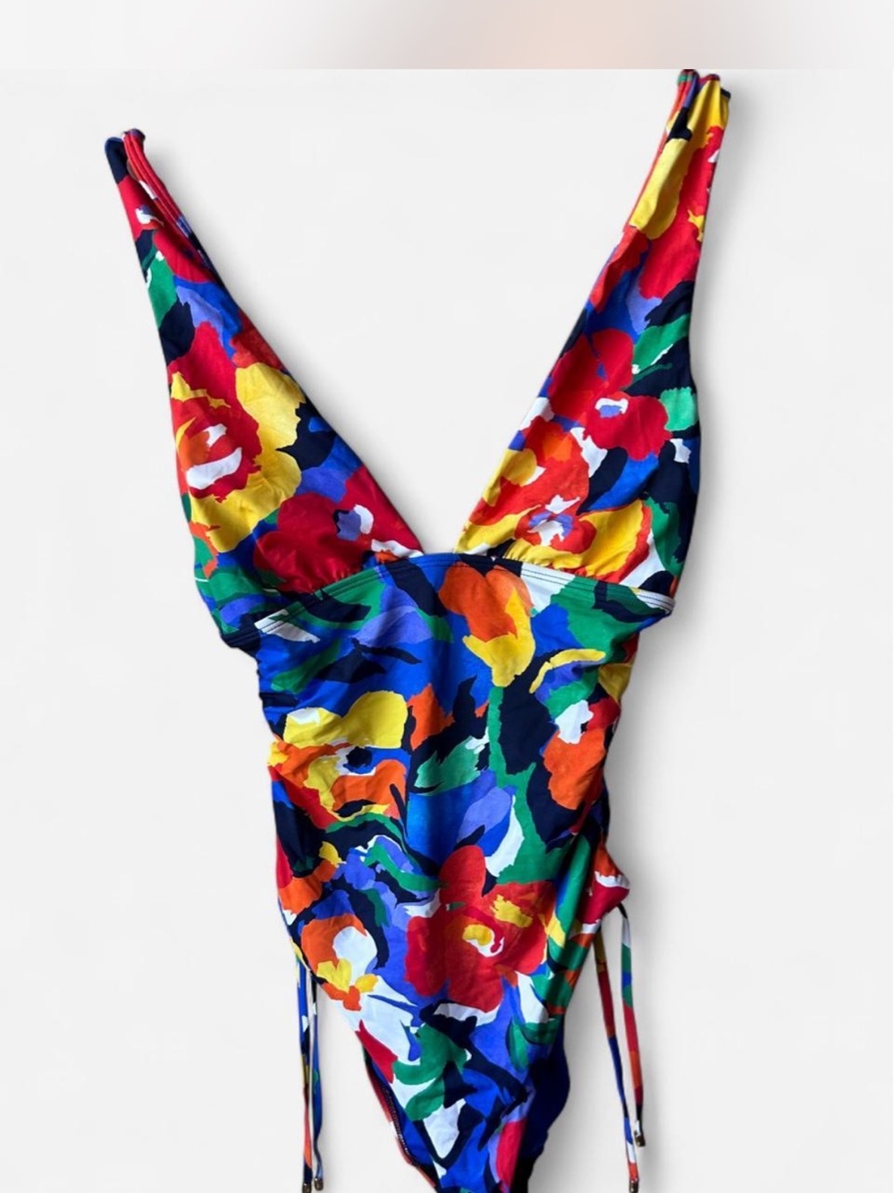 Ralph Lauren multicoloured one piece swimsuit Vibrant Floral 10 - Picture 2 of 8